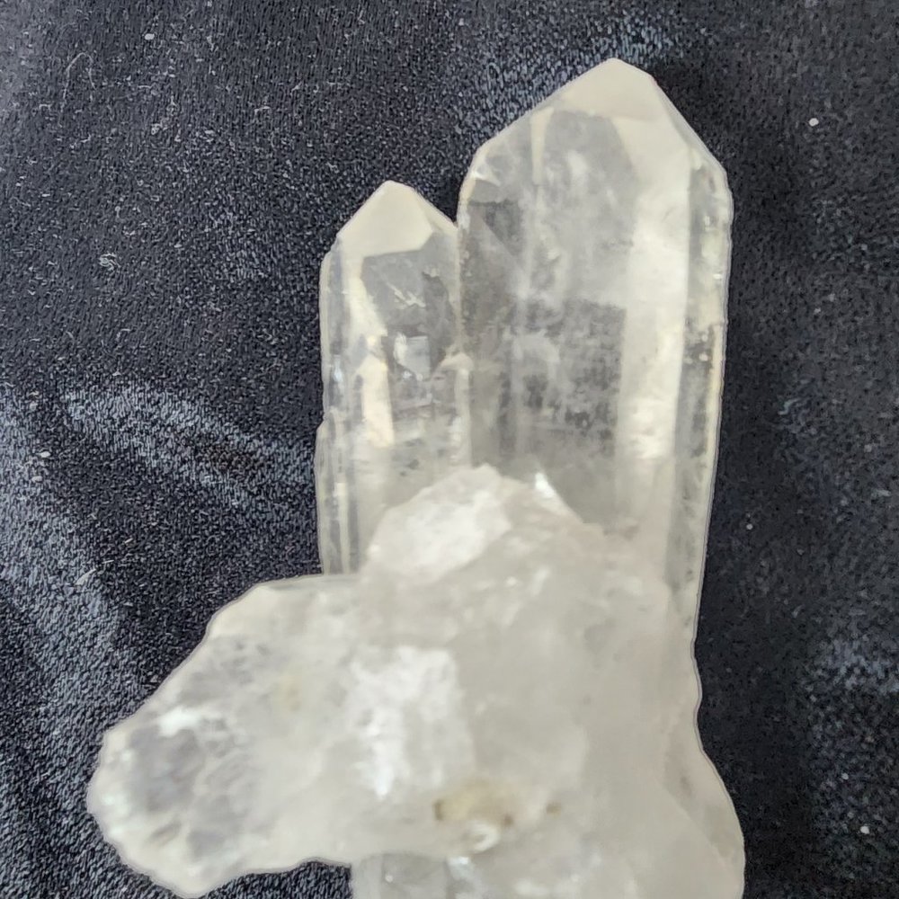 Quartz Crystal LG029 - Large Double Point Cluster  2.75x2x1.5